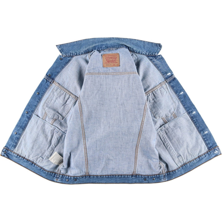 90'S Levi's 70503-0414 denim jacket, G-jacket, men's XL equivalent, vintage cotton blue type Vintage Second Hand