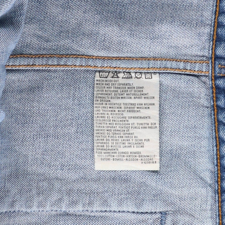 90'S Levi's 70503-0414 denim jacket, G-jacket, men's XL equivalent, vintage cotton blue type Vintage Second Hand
