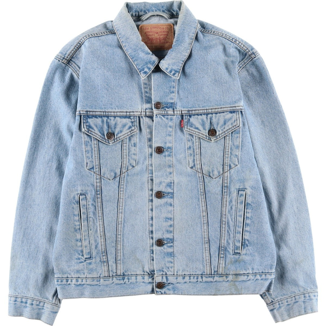 90'S Levi's 70503-0210 denim jacket, denim jacket, men's size L, vintage cotton blue type Vintage Second Hand