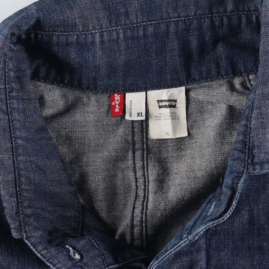 2000'S Levi's 70001-1326 Denim Jacket, Made in USA, Men's Size XL cotton blue type Vintage Second Hand