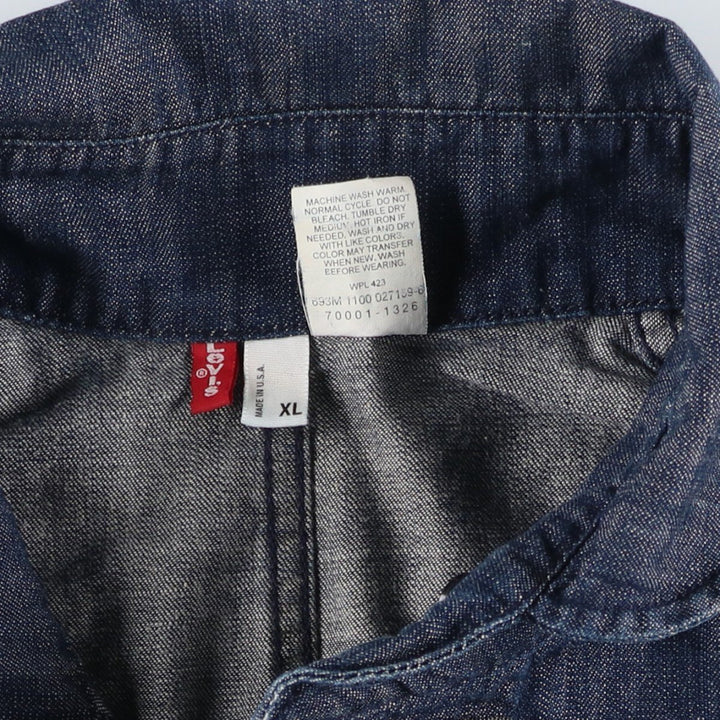 2000'S Levi's 70001-1326 Denim Jacket, Made in USA, Men's Size XL cotton blue type Vintage Second Hand
