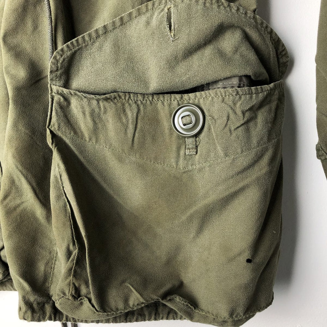 1970'S Canadian Army MK2 Military Combat Jacket, Size 8 Long Medium (Men's Size M equivalent), Vintage unclear Khaki type Vintage Second Hand