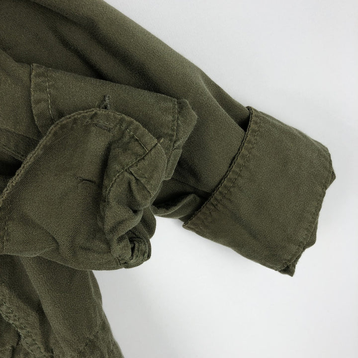 1970'S Canadian Army MK2 Military Combat Jacket, Size 8 Long Medium (Men's Size M equivalent), Vintage unclear Khaki type Vintage Second Hand