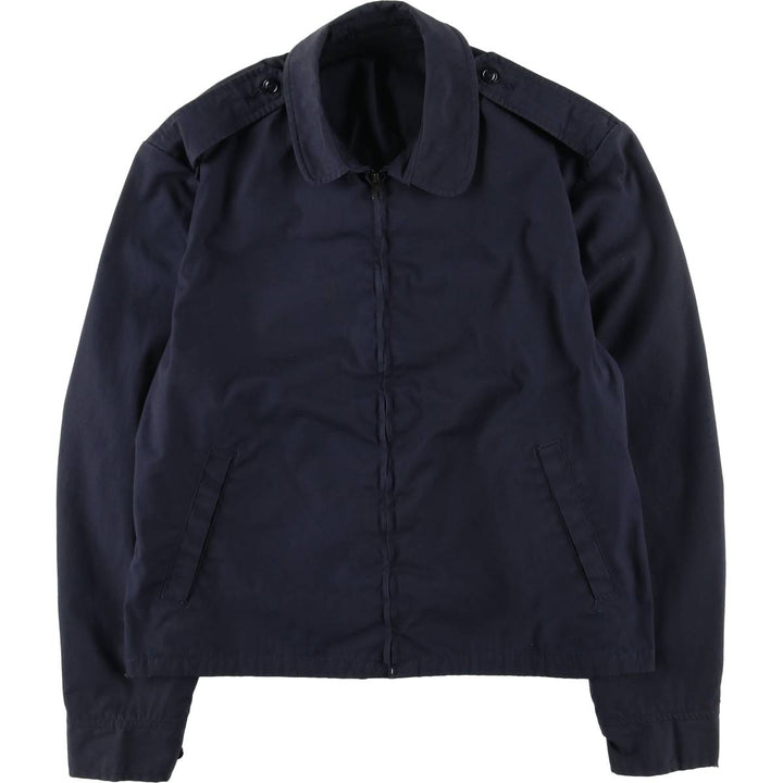 1980'S US Military Utility Jacket, Made in USA, Size 40R, Men's Size L, Vintage cotton navy blue type Vintage Second Hand
