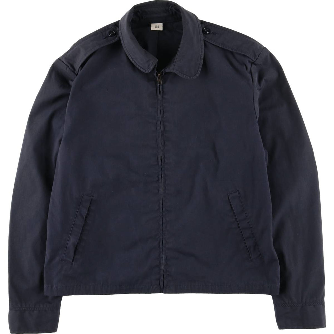 1980'S US Military Utility Jacket, Made in USA, Size 40R, Men's Size L, Vintage cotton navy blue type Vintage Second Hand