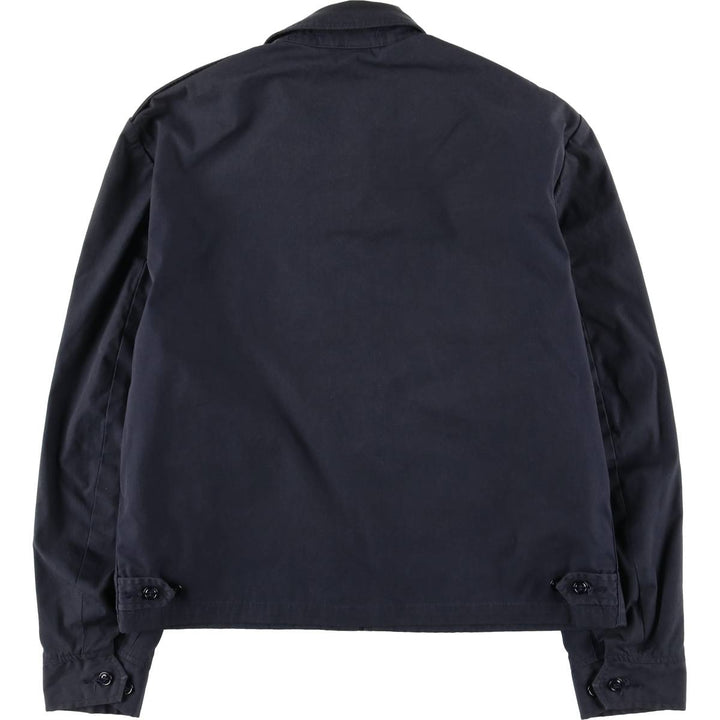 1980'S US Military Utility Jacket, Made in USA, Size 40R, Men's Size L, Vintage cotton navy blue type Vintage Second Hand