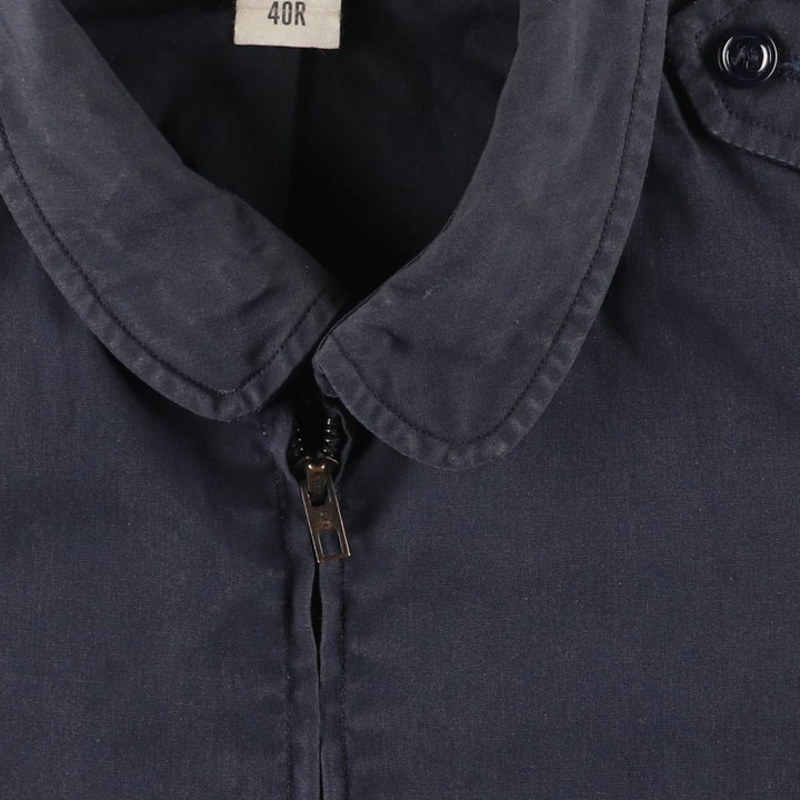 1980'S US Military Utility Jacket, Made in USA, Size 40R, Men's Size L, Vintage cotton navy blue type Vintage Second Hand