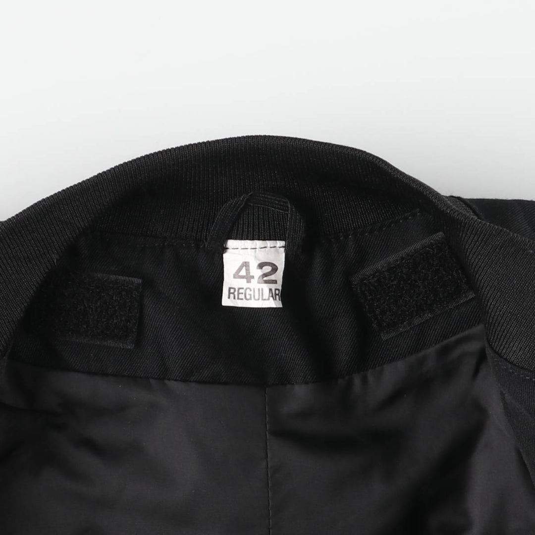 Military Officer Jacket 42 Regular Men's XL polyester black type Vintage Second Hand