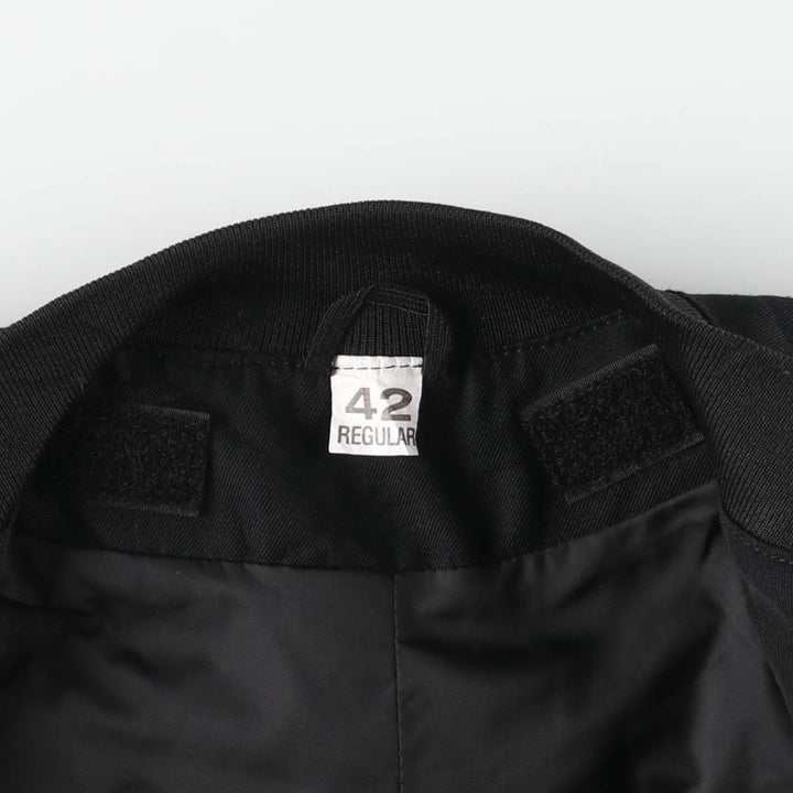 Military Officer Jacket 42 Regular Men's XL polyester black type Vintage Second Hand