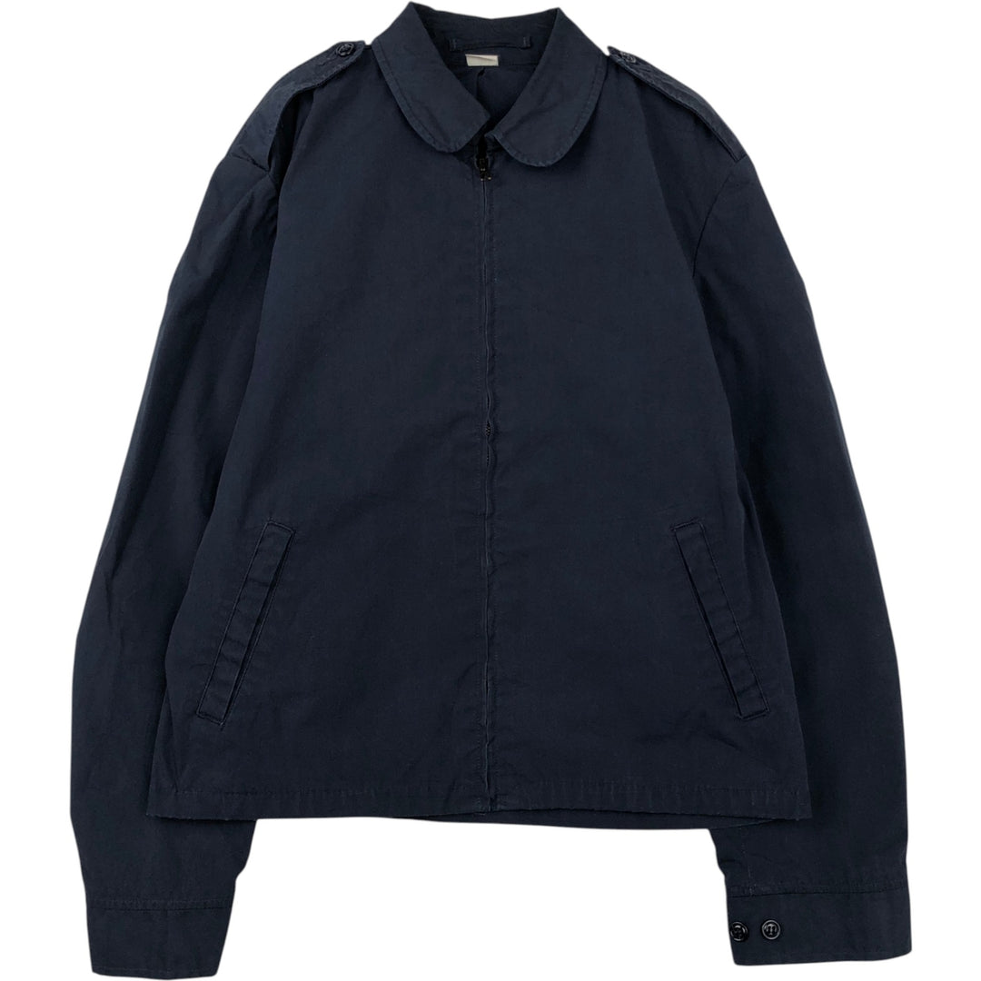 1980'S US Military Utility Jacket, Made in USA, Size 40L, Men's Medium, Vintage cotton navy blue type Vintage Second Hand