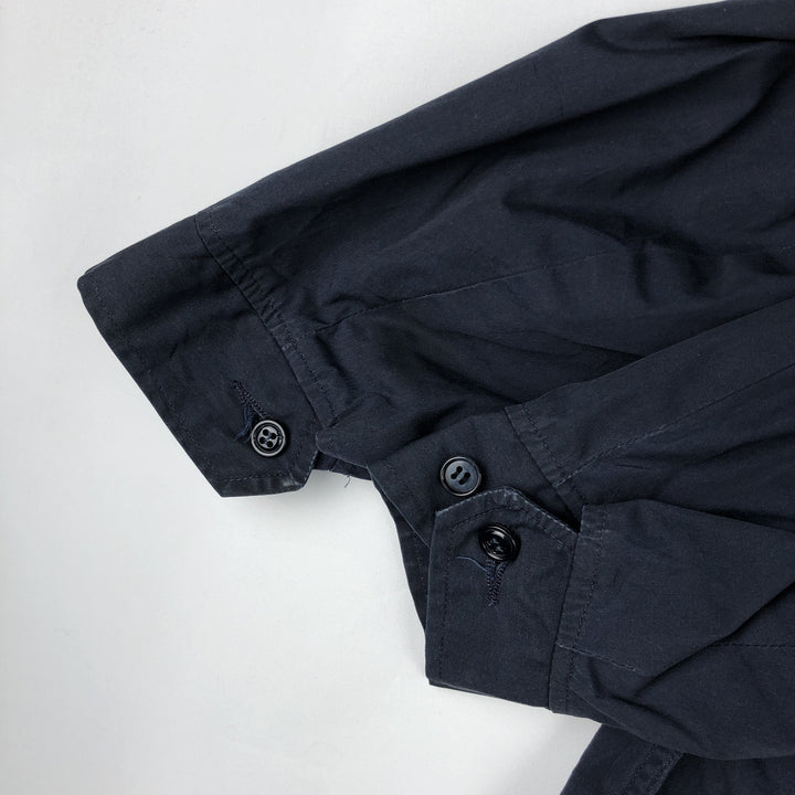 1980'S US Military Utility Jacket, Made in USA, Size 40L, Men's Medium, Vintage cotton navy blue type Vintage Second Hand