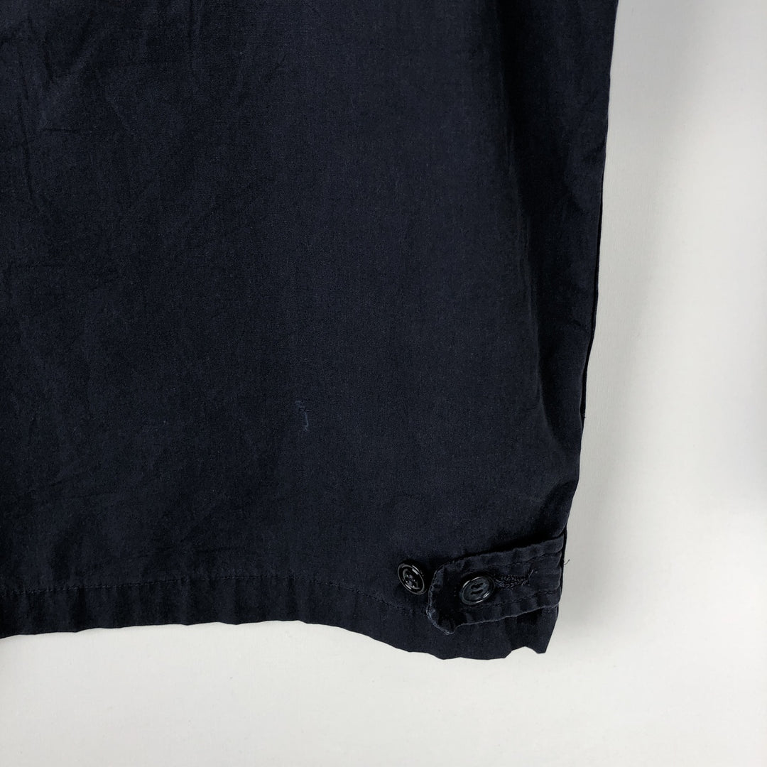 1980'S US Military Utility Jacket, Made in USA, Size 40L, Men's Medium, Vintage cotton navy blue type Vintage Second Hand