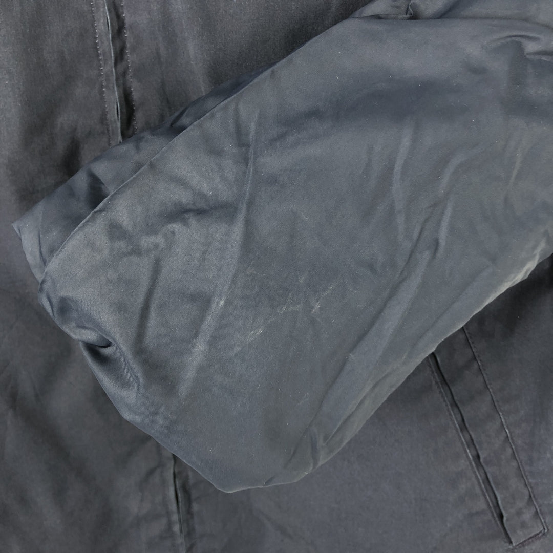 1980'S US Military Utility Jacket, Made in USA, Size 40L, Men's Medium, Vintage cotton navy blue type Vintage Second Hand