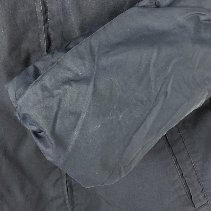 1980'S US Military Utility Jacket, Made in USA, Size 40L, Men's Medium, Vintage cotton navy blue type Vintage Second Hand