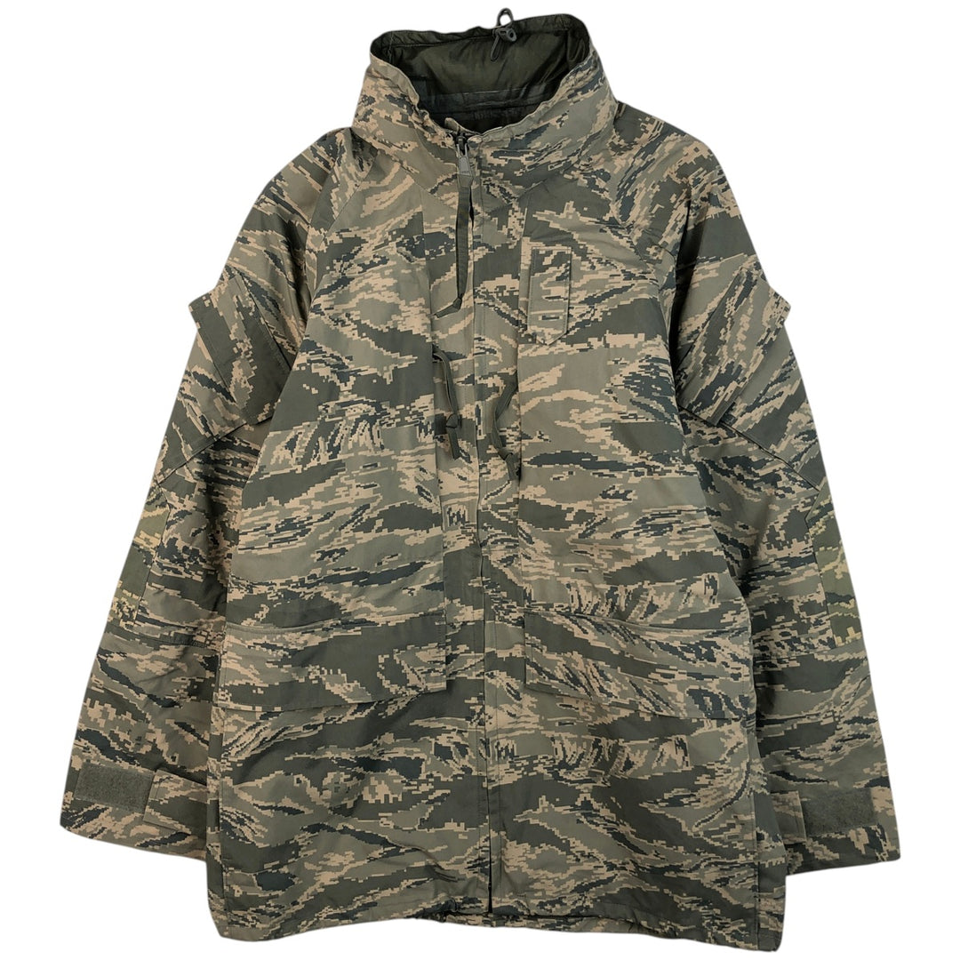 Civilian Camouflage Pattern ABU Digital Tiger Camo Military Gore-Tex Parka, Made in USA, Men's Size Medium Nylon gray type Vintage Second Hand