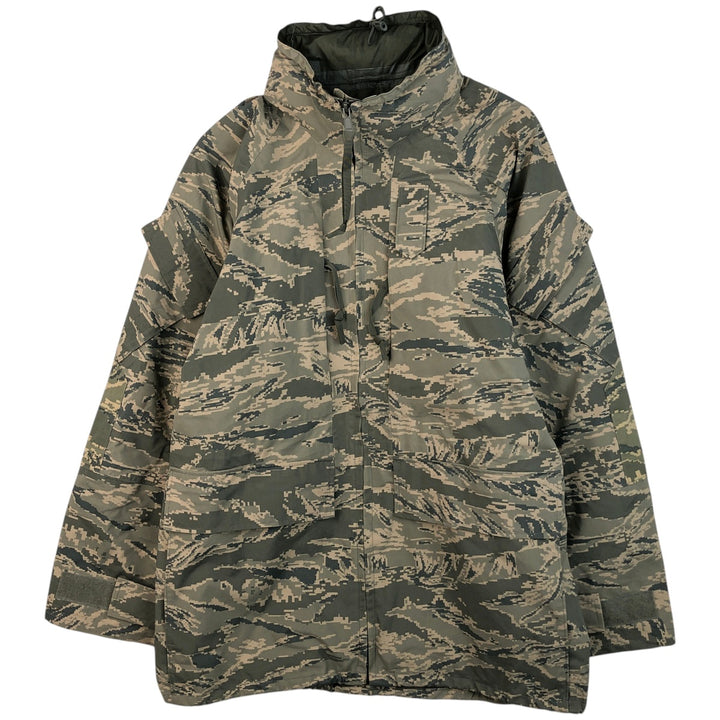 Civilian Camouflage Pattern ABU Digital Tiger Camo Military Gore-Tex Parka, Made in USA, Men's Size Medium Nylon gray type Vintage Second Hand