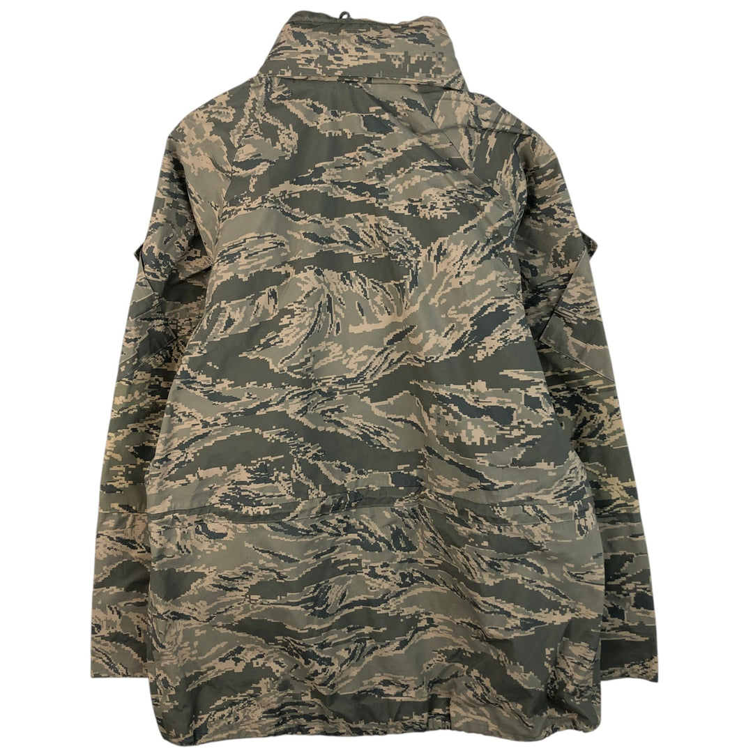 Civilian Camouflage Pattern ABU Digital Tiger Camo Military Gore-Tex Parka, Made in USA, Men's Size Medium Nylon gray type Vintage Second Hand