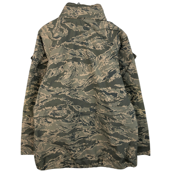 Civilian Camouflage Pattern ABU Digital Tiger Camo Military Gore-Tex Parka, Made in USA, Men's Size Medium Nylon gray type Vintage Second Hand
