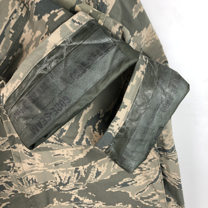 Civilian Camouflage Pattern ABU Digital Tiger Camo Military Gore-Tex Parka, Made in USA, Men's Size Medium Nylon gray type Vintage Second Hand