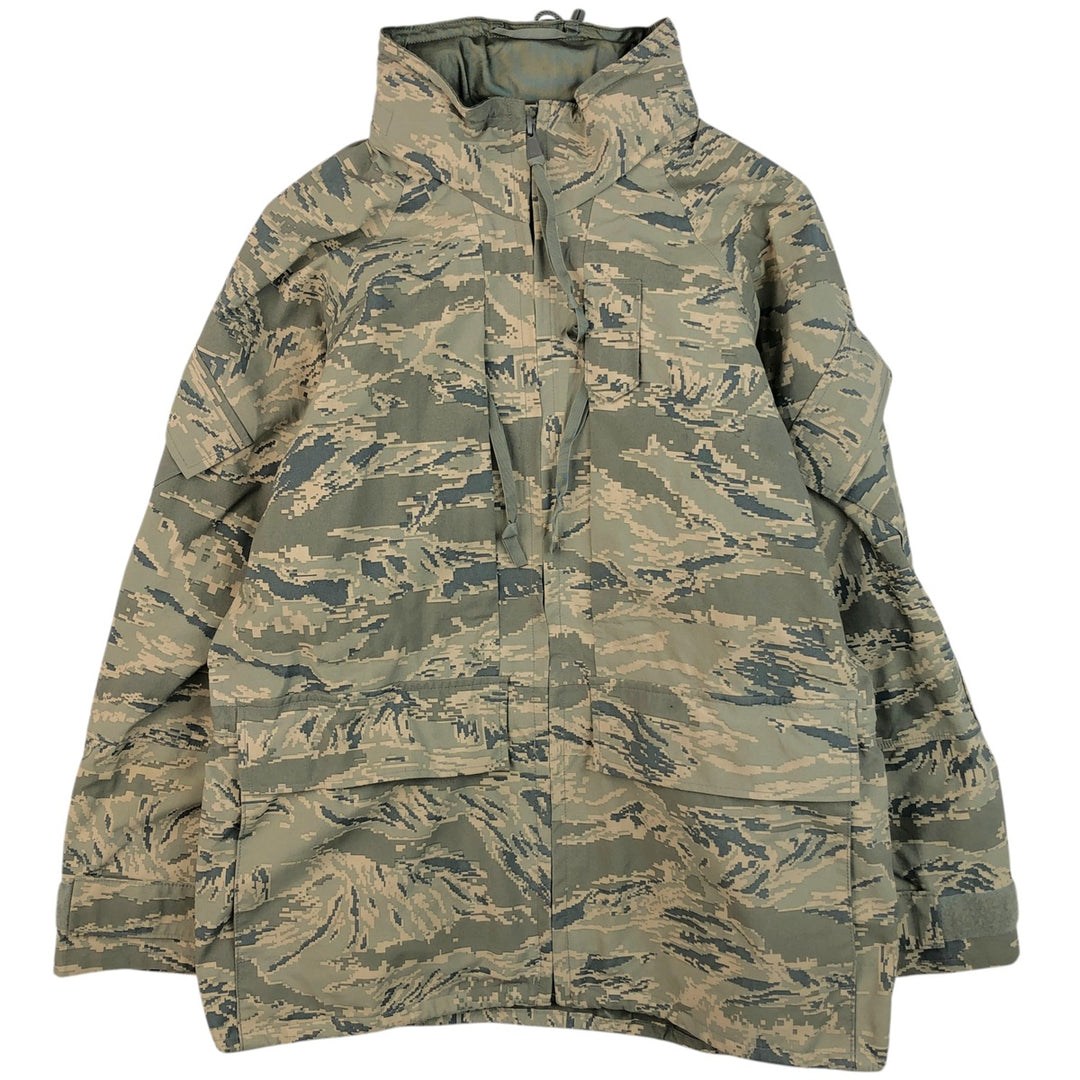 Authentic US military camouflage pattern ABU Digital Tiger Camo ECWCS 2nd Gen Military Gore-Tex Parka, Made in USA, Medium Regular Nylon gray type Vintage Second Hand