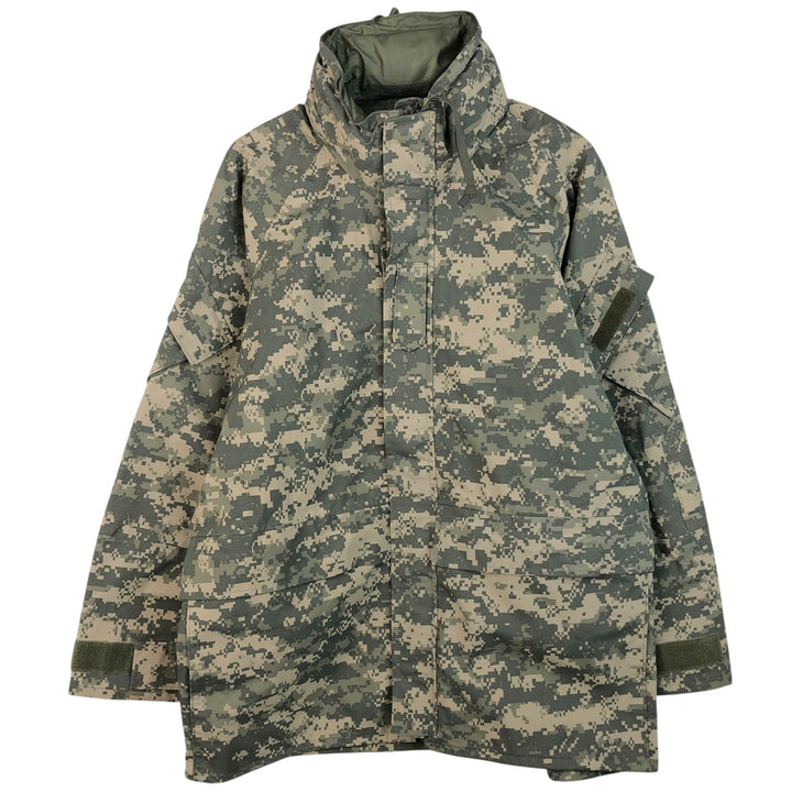 Camouflage ACU Digital Camo Military Gore-Tex Parka, Large-Regular, Men's Size L Nylon gray type Vintage Second Hand