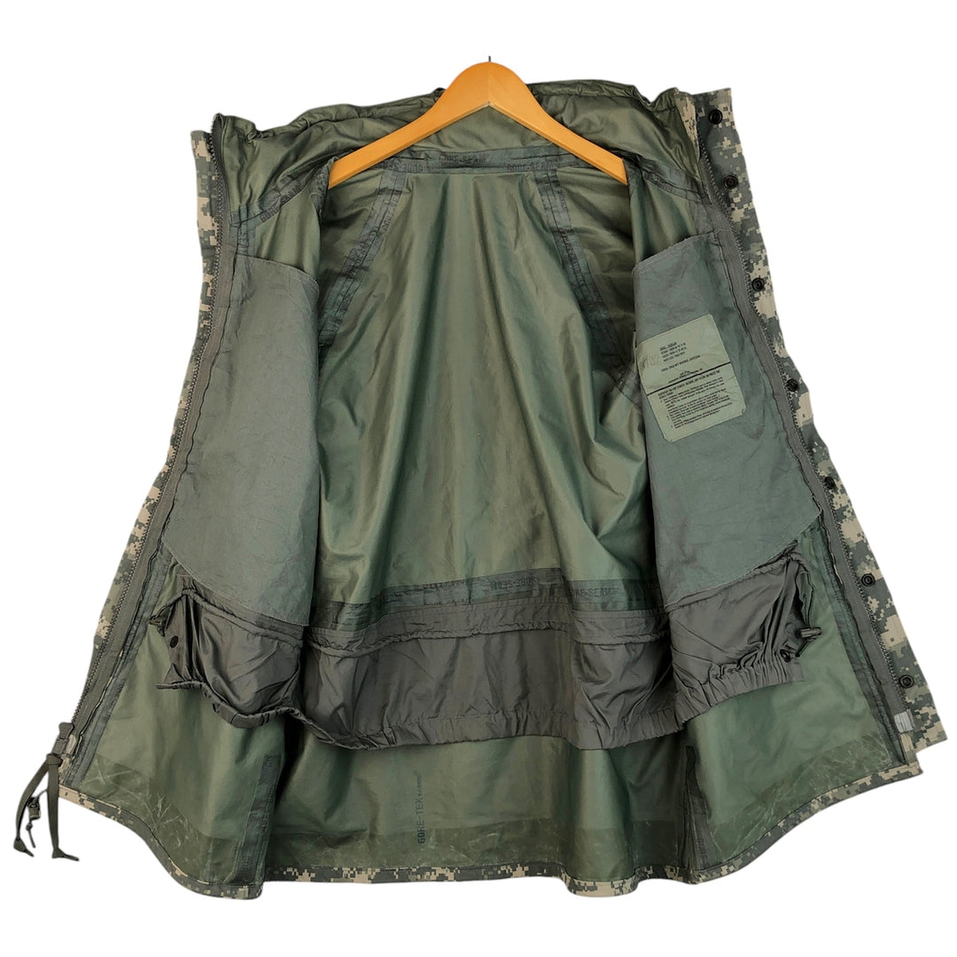 Camouflage ACU Digital Camo Military Gore-Tex Parka, Large-Regular, Men's Size L Nylon gray type Vintage Second Hand