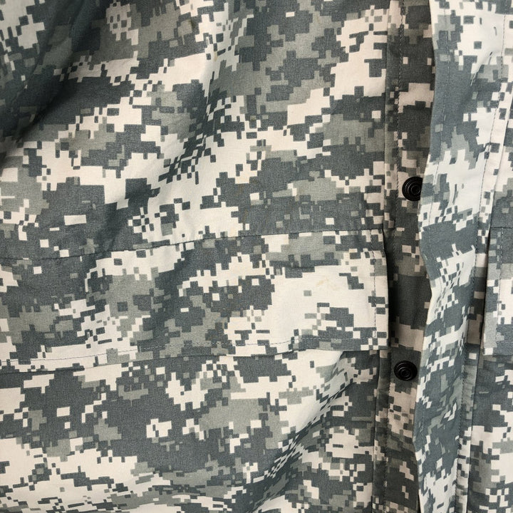 Camouflage ACU Digital Camo Military Gore-Tex Parka, Large-Regular, Men's Size L Nylon gray type Vintage Second Hand