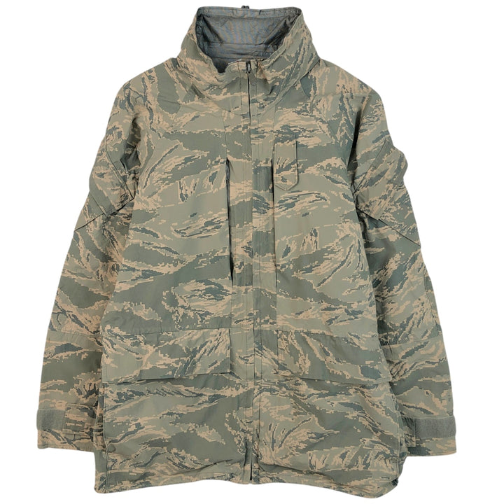 Authentic 2000'S US military camouflage pattern ABU Digital Tiger Camo ECWCS 2nd Gen Military Gore-Tex Parka, Made in USA, Medium Regular Nylon Beige type Vintage Second Hand