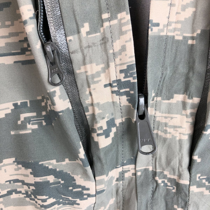 Authentic 2000'S US military camouflage pattern ABU Digital Tiger Camo ECWCS 2nd Gen Military Gore-Tex Parka, Made in USA, Medium Regular Nylon Beige type Vintage Second Hand