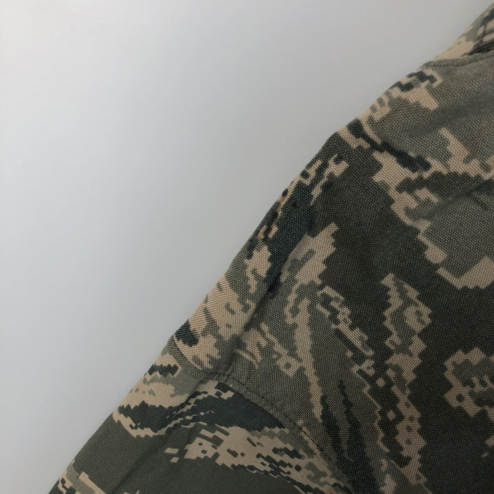 Authentic 2000'S US military camouflage pattern ABU Digital Tiger Camo ECWCS 2nd Gen Military Gore-Tex Parka, Made in USA, Medium Regular Nylon Beige type Vintage Second Hand