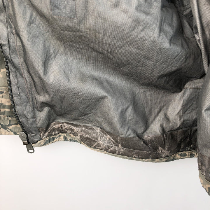 Authentic 2000'S US military camouflage pattern ABU Digital Tiger Camo ECWCS 2nd Gen Military Gore-Tex Parka, Made in USA, Medium Regular Nylon Beige type Vintage Second Hand
