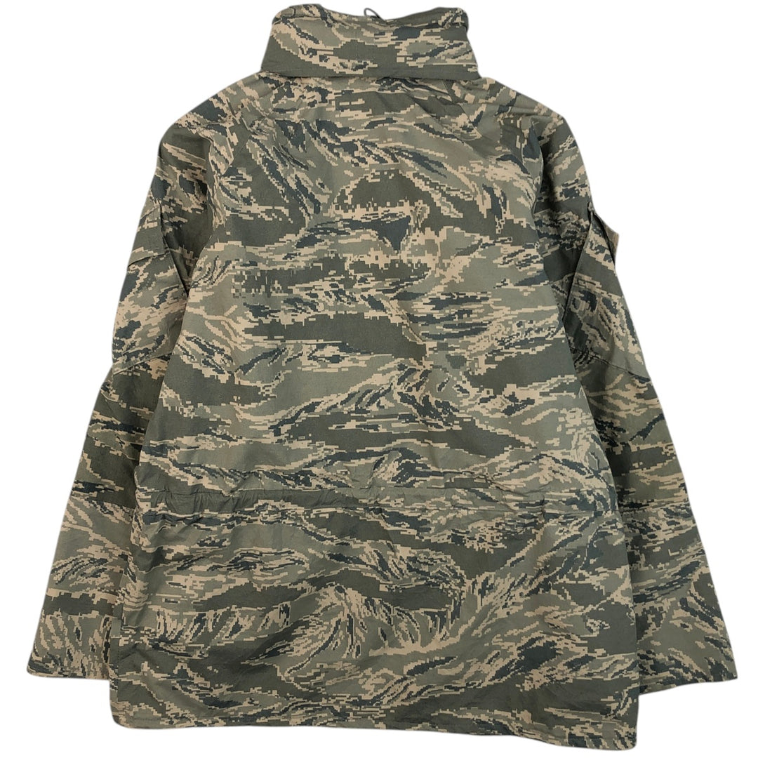Civilian Camouflage Pattern ABU Digital Tiger Camo Military Gore-Tex Parka, Made in USA, Men's Size Medium unclear gray type Vintage Second Hand