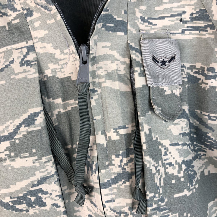 Civilian Camouflage Pattern ABU Digital Tiger Camo Military Gore-Tex Parka, Made in USA, Men's Size Medium unclear gray type Vintage Second Hand