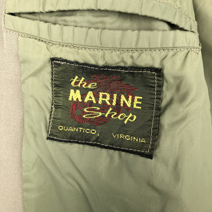 the MARINE shop Military Tanker Jacket 42R Men's XL unclear Khaki type Vintage Second Hand