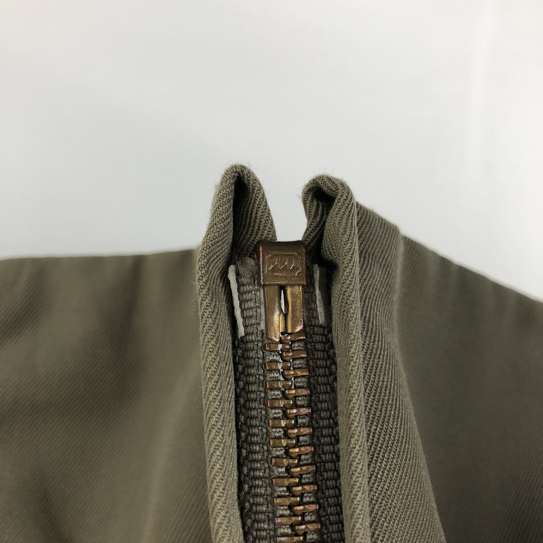the MARINE shop Military Tanker Jacket 42R Men's XL unclear Khaki type Vintage Second Hand