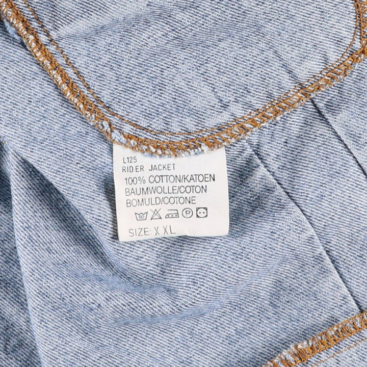 Vintage Lee Riders denim jacket, size XXL, from the 1980s. cotton blue type Vintage Second Hand