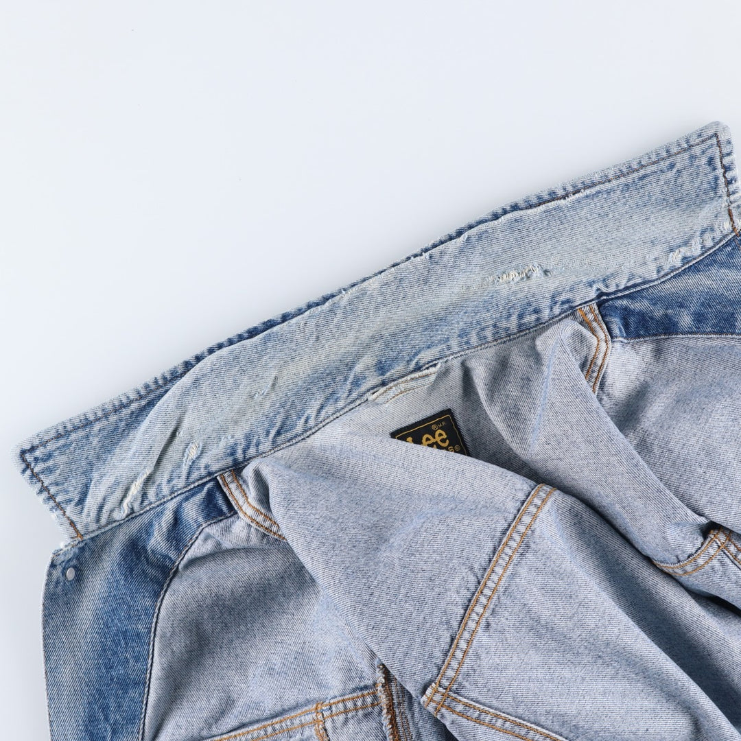 Vintage Lee Riders denim jacket, size XXL, from the 1980s. cotton blue type Vintage Second Hand