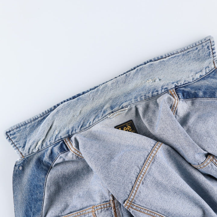 Vintage Lee Riders denim jacket, size XXL, from the 1980s. cotton blue type Vintage Second Hand