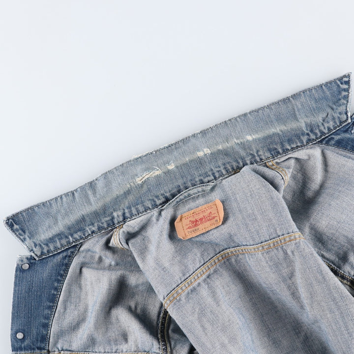 2000'S Levi's 70550-0439 Euro Model Denim Jacket, Men's Size Medium cotton blue type Vintage Second Hand