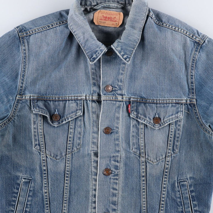 2000'S Levi's 70550-0439 Euro Model Denim Jacket, Men's Size Medium cotton blue type Vintage Second Hand