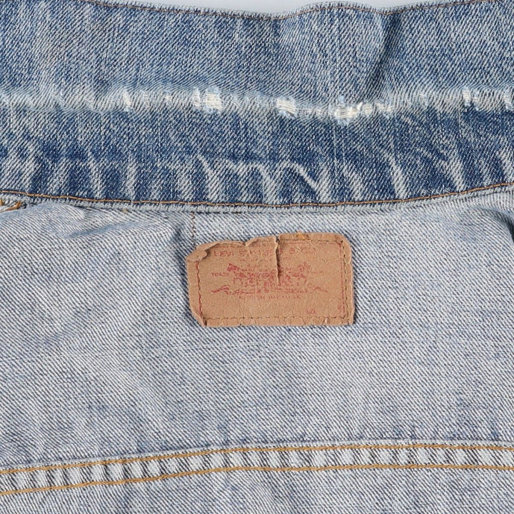 Levi's denim jacket, made in the USA, men's size S cotton blue type Vintage Second Hand