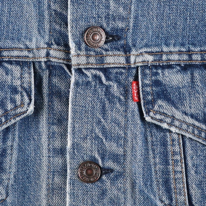 Levi's denim jacket, made in the USA, men's size S cotton blue type Vintage Second Hand