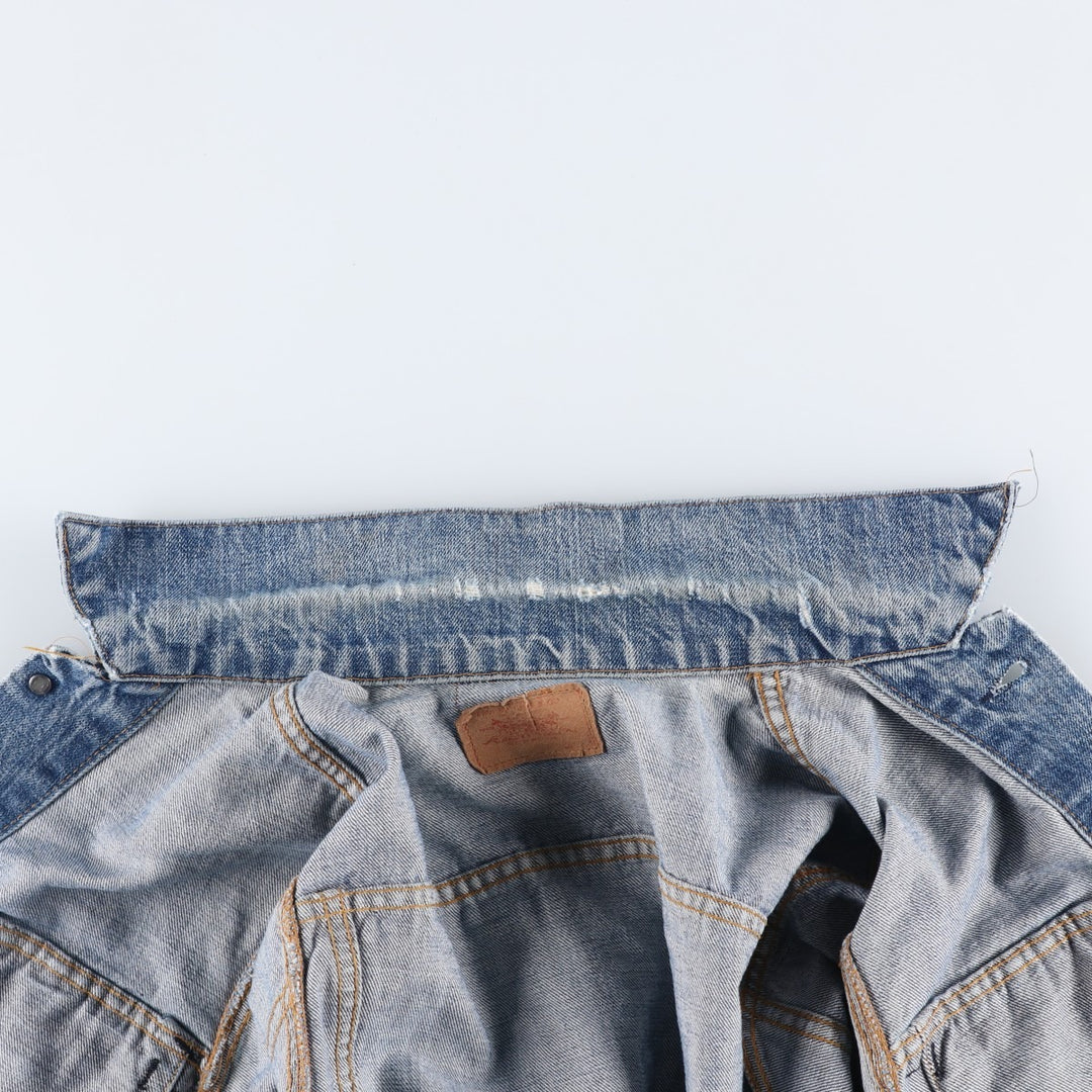 Levi's denim jacket, made in the USA, men's size S cotton blue type Vintage Second Hand
