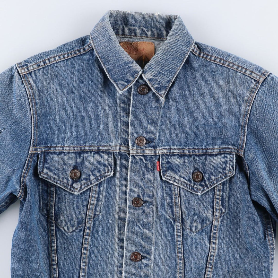 Levi's denim jacket, made in the USA, men's size S cotton blue type Vintage Second Hand