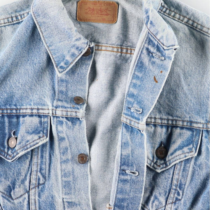 Levi's denim jacket, denim jacket, made in the USA, men's size M, vintage cotton blue type Vintage Second Hand