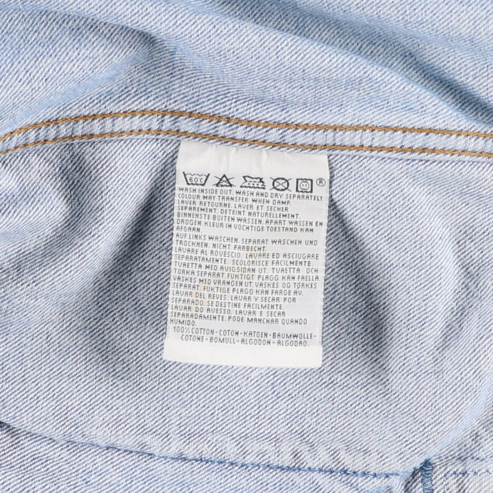 90'S Levi's 70503-0210 denim jacket, denim jacket, men's size L, vintage cotton blue type Vintage Second Hand