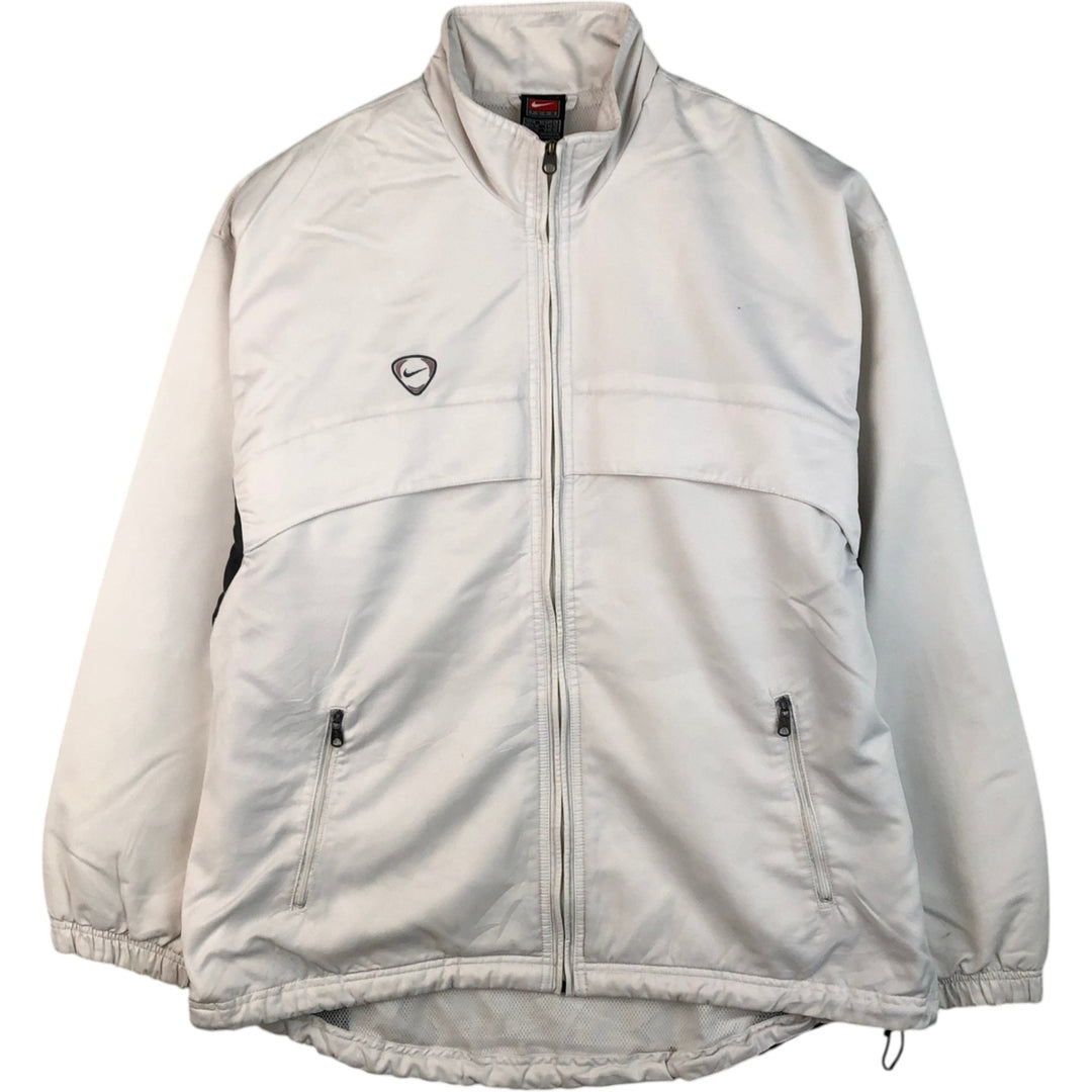 ~2000'S Nike Team Windbreaker, Men's Size Medium polyester white type Vintage Second Hand