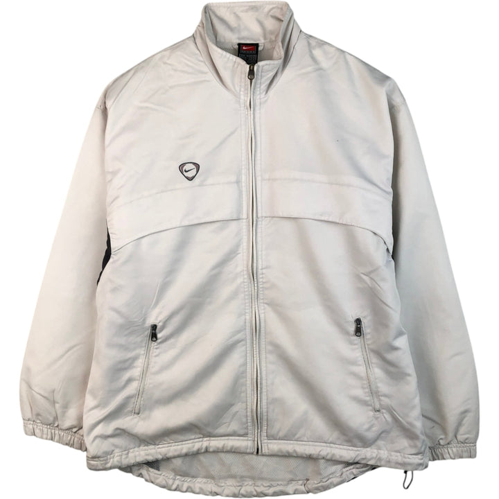 ~2000'S Nike Team Windbreaker, Men's Size Medium polyester white type Vintage Second Hand