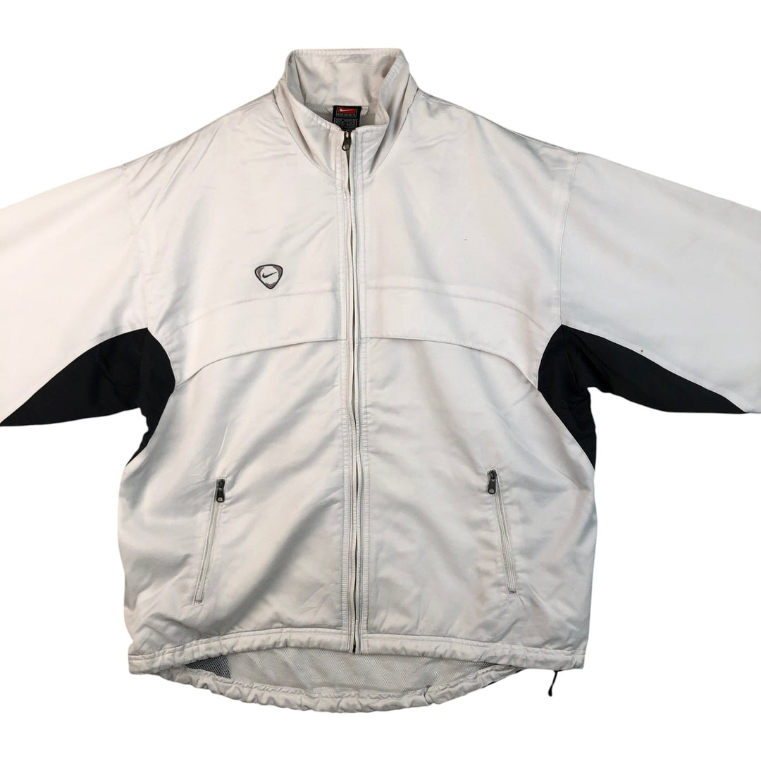 ~2000'S Nike Team Windbreaker, Men's Size Medium polyester white type Vintage Second Hand