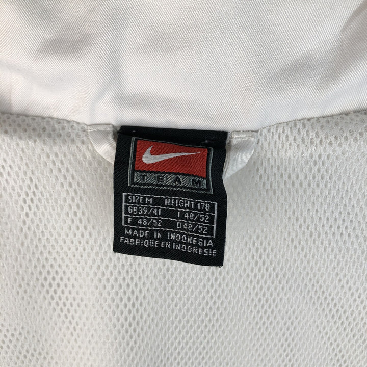 ~2000'S Nike Team Windbreaker, Men's Size Medium polyester white type Vintage Second Hand